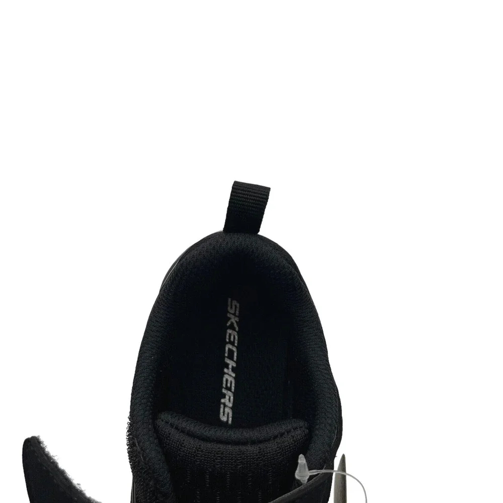 Skechers MicroSpec Max Youth‎ Boys Slip-on Sneaker Size 1 Solid Black Shoes